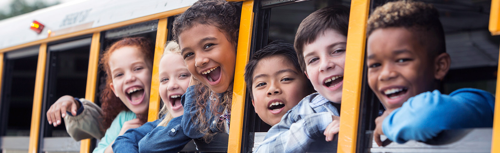 students on bus